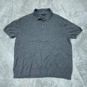 Banana Republic Gray Polo Shirt XL Premium Cotton BlendSleeve Mens Top 6066